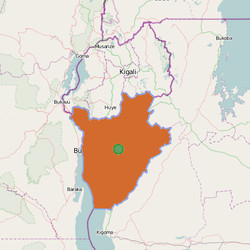 Map of  Burundi  