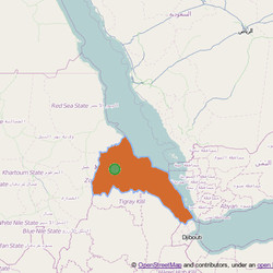 Map of  Eritrea  