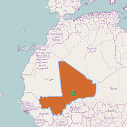 Map of  Mali  