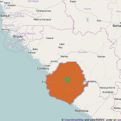 Map of  Sierra Leone  