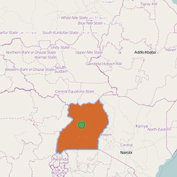 Map of  Uganda  