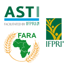 ASTI FARA IFPRI logos