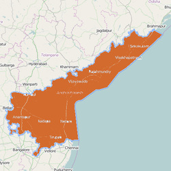 Map of andhra-pradesh-india