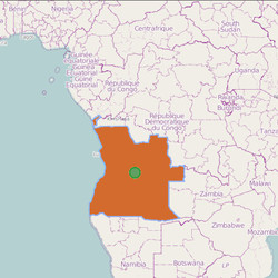 Map of  Angola  