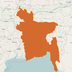 Map of bangladesh