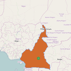 Map of  Cameroon  