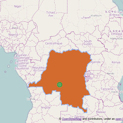 Map of  D.R. Congo  