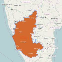 Map of karnataka-india