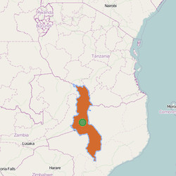 Map of  Malawi  
