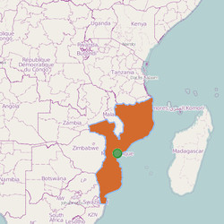 Map of  Mozambique  