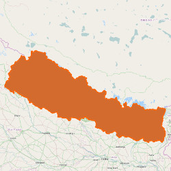 Map of  Nepal  