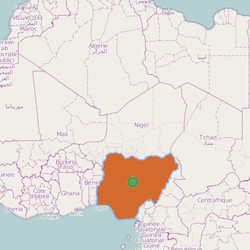 Map of  Nigeria  