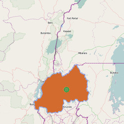Map of  Rwanda  
