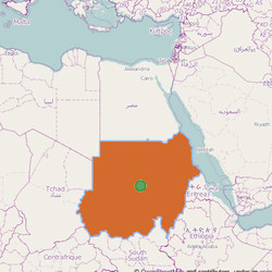 Map of  Sudan  