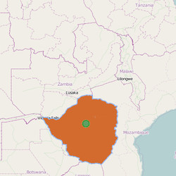 Map of  Zimbabwe  