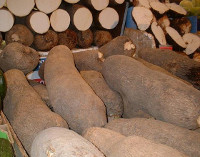 Photo showing Yams