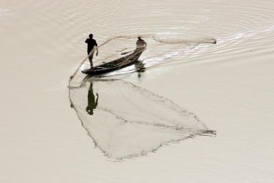 Photograph showing fisheries, GJ Stats, ASTI 